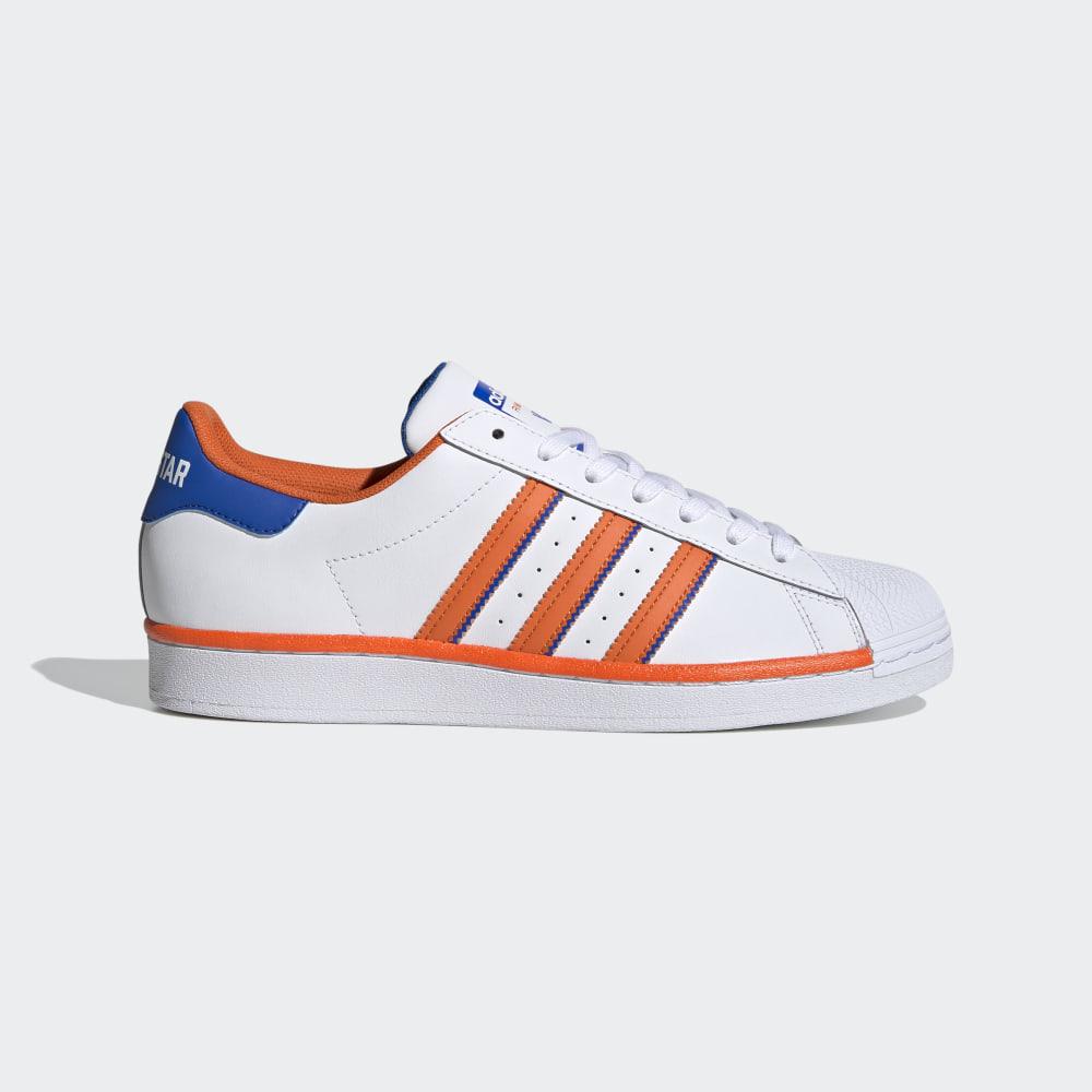 Originals Adidas Superstar Barbati Romania - Gri/Portocalii/Albastri FV3034